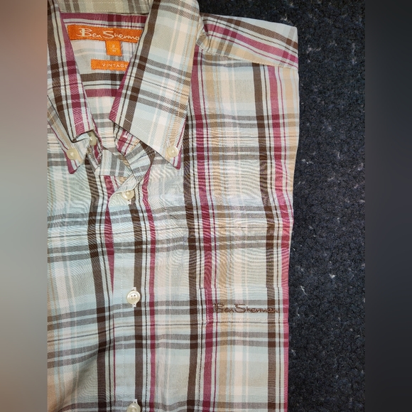 Ben Sherman Short Sleeve Plaid Button Down - Picture 8 of 15
